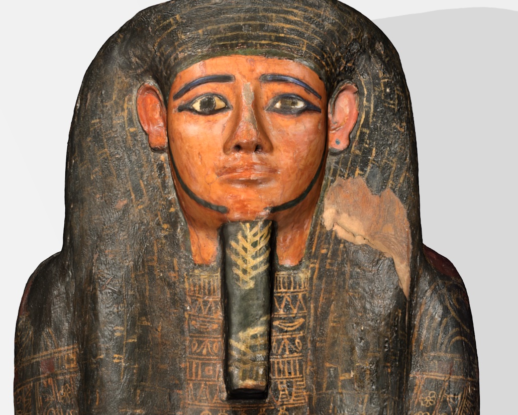 The red, shiny face of the coffin of Irethoreru