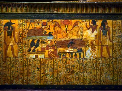 The outer coffin of Khonsu, Tomb of Sennedjem